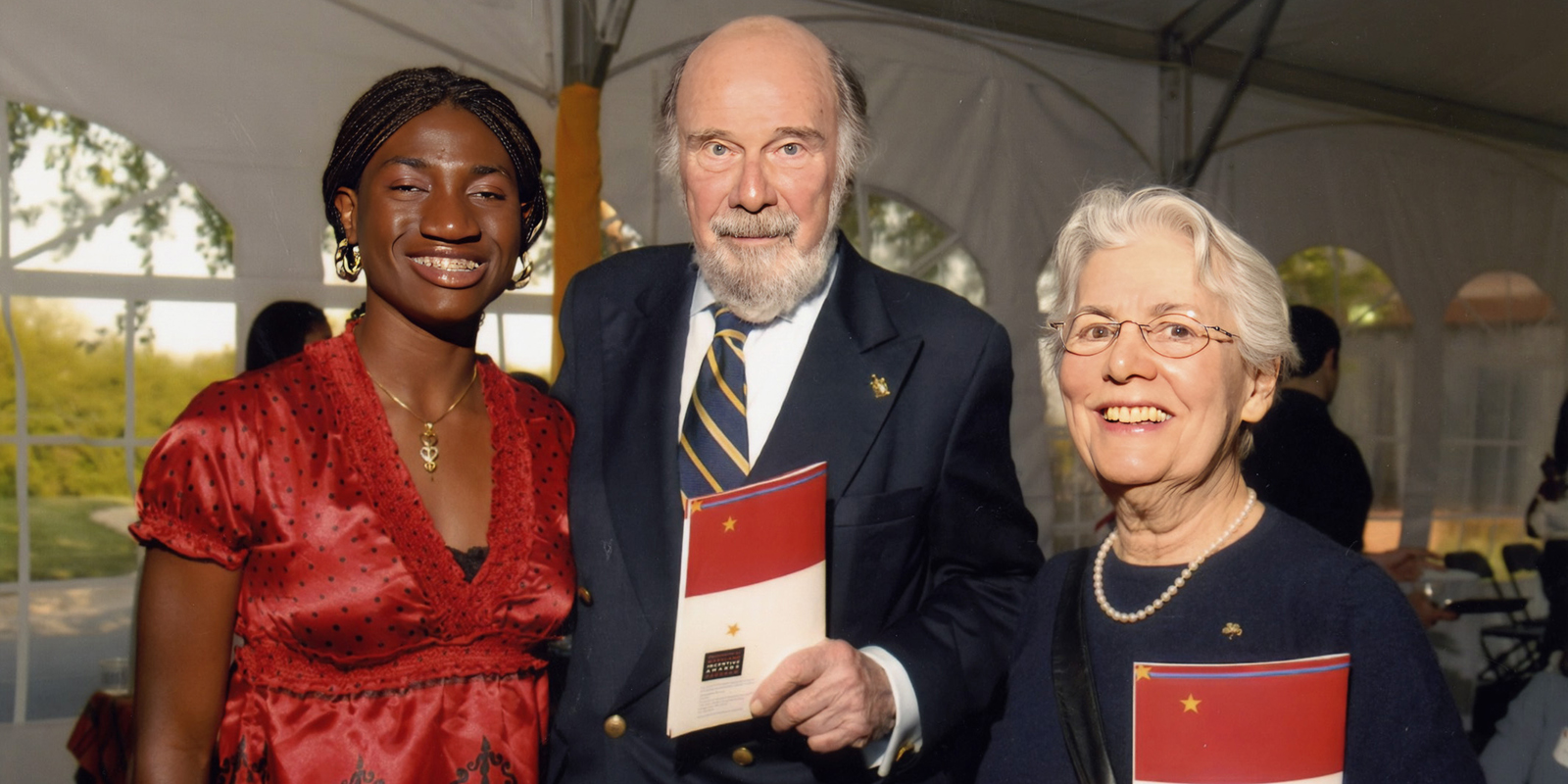 Sue and Murray and student